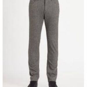 Theory Mens Haydin Gray Straight Pant
